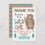 ワイルドワントバルベア誕生日サンキューカード サンキューカード (正面/裏面)