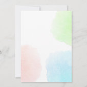 ワイルドワントライバルの最初の誕生日の招待ウッドランド 招待状 (裏面)