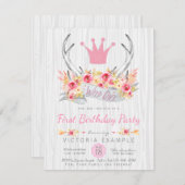 ワイルドワントライバルアントラーボープリンセス招待状 招待状 (正面/裏面)