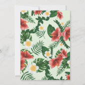 ワイルドワントロピカルエキゾチックのパロットボーイ第1誕生日 招待状 (裏面)