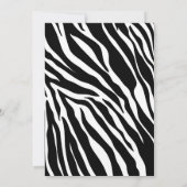 ワイルドワントロピカルサファリアニマル誕生日 招待状 (裏面)