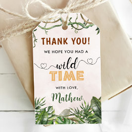 ワイルドワントロピカルサファリファースト誕生日 ギフトタグ