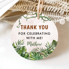 ワイルドワントロピカルサファリファースト誕生日 フェイバータグ