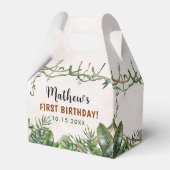 ワイルドワントロピカルサファリファースト誕生日 フェイバーボックス (正面サイド)