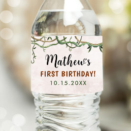 ワイルドワントロピカルサファリファースト誕生日 ペットボトルラベル