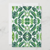 ワイルドワントロピカルジャングルサファリ誕生日 招待状 (裏面)