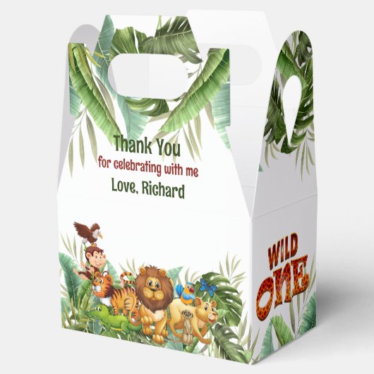 ワイルドワントロピカルファースト誕生日パーティーありがとう フェイバーボックス (オープン)