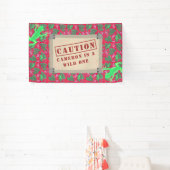 ワイルドワントロピカルレインフォレスト誕生日カスタム 横断幕 (インサイチュ)