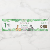 ワイルドワンニュートラルお祝い – サファリアドベンチャー! ペットボトルラベル (シングルラベル)