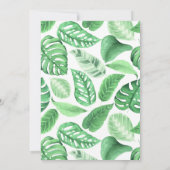 ワイルドワンニュートラルお祝い – サファリアドベンチャー！ 招待状 (裏面)