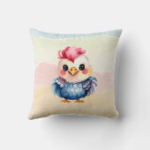 ワイルドワンハッピーおもしろいウッドランドアニマルズウォーター色 クッション (裏面)