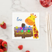 ワイルドワンハッピーバースデー紙ナプキンズエリック スタンダードカクテルナプキン (インサイチュ)