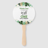 ワイルドワンハンドファンパーティージャングル動物パーティーの好意 ハンドファン (裏面)