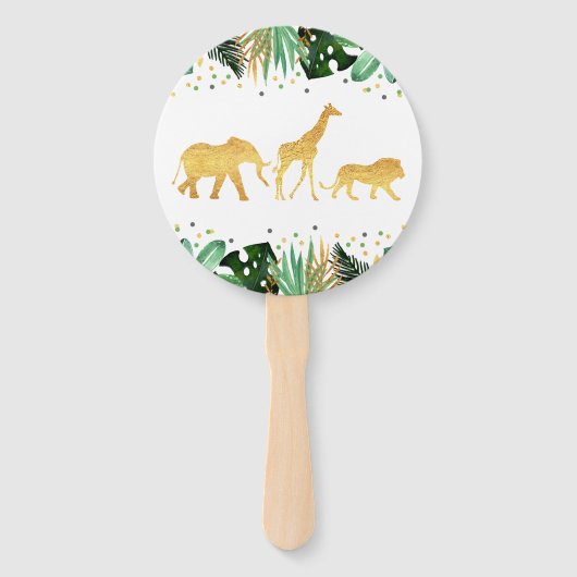 ワイルドワンハンドファンパーティージャングル動物パーティーの好意 ハンドファン (正面)