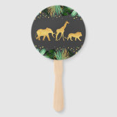 ワイルドワンハンドファンパーティージャングル動物パーティーの好意 ハンドファン (正面)