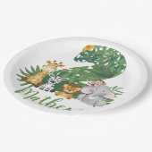 ワイルドワンバースジャングルサファリ ペーパープレート (アングル)