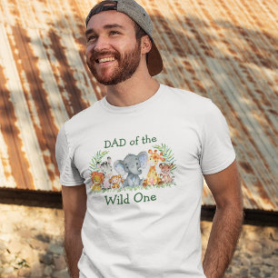 ワイルドワンバースデーサファリアニマルズパパ Tシャツ