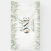 ワイルドワンバースデーサファリ動物ウェルカムパーティー 横断幕 (縦)