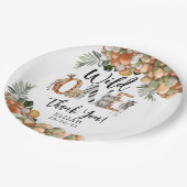 ワイルドワンバースデーサファリ ペーパープレート (アングル)