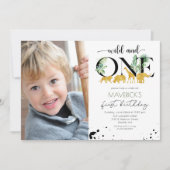 ワイルドワンバースデージャングルサファリ招待状 招待状 (正面)