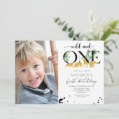 ワイルドワンバースデージャングルサファリ招待状 招待状 (スタンド正面)