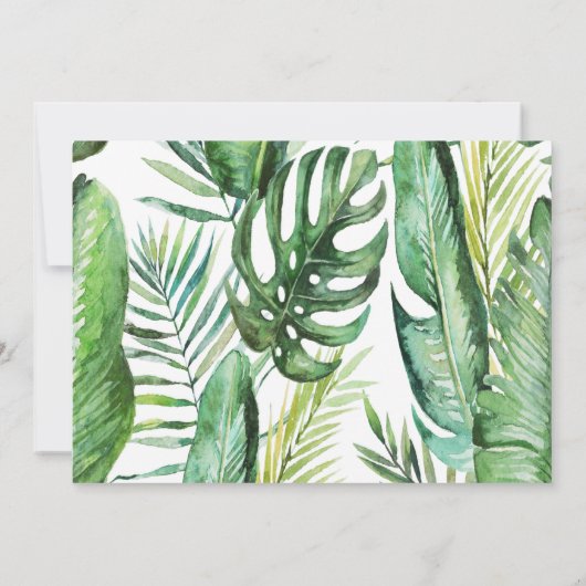 ワイルドワンバースデージャングルサファリ招待状 招待状 (裏面)