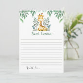 ワイルドワンバースデーパーティータイムカプセルノートカード サンキューカード (スタンド正面)