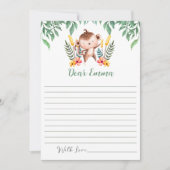 ワイルドワンバースデーパーティータイムカプセルノートカード サンキューカード (正面)