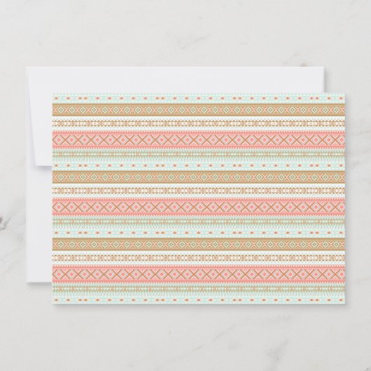 ワイルドワンバースデーパーティーテエペファースト誕生日 招待状 (裏面)