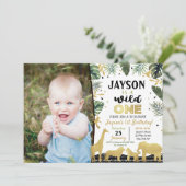 ワイルドワンバースデーパーティ招待状 招待状 (スタンド正面)