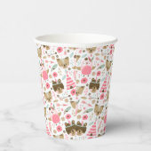 ワイルドワンパターン |ウッドランドキャンプ動物 紙コップ (右)