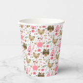 ワイルドワンパターン |ウッドランドキャンプ動物 紙コップ (正面)