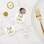 ワイルドワンパーソナライズされたガールファースト誕生日写真 コンフェッティ (グループ)