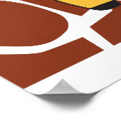 ワイルドワンパーソナライズされたポスター ポスター (角)