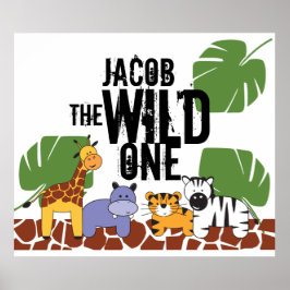 ワイルドワンパーソナライズされたポスター ポスター
