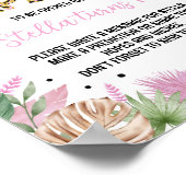 ワイルドワンヒョウ印刷誕生日時間カプセル記号 ポスター (角)