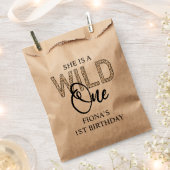 ワイルドワンヒョウ第1誕生日 フェイバーバッグ (クリップ留めされた状態)