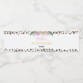 ワイルドワンヒョウ誕生日パーティウォーターボトルラベル ペットボトルラベル (シングルラベル)