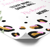 ワイルドワンヒョウ誕生日マイルストーンサイン ポスター (角)