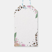 ワイルドワンヒョウ1st誕生日パーティーサンキューユニラベル ギフトタグ (裏面)