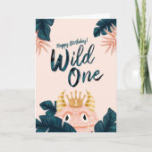 ワイルドワンピンクの怪物&トロピカルジャングル カード (正面)