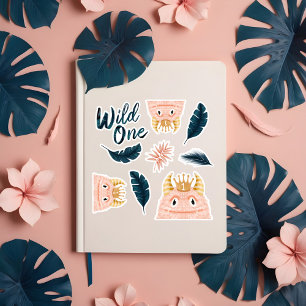 ワイルドワンピンクの怪物&トロピカルジャングル シール