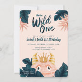 ワイルドワンピンクの怪物&トロピカルジャングル 招待状 (正面)