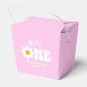 ワイルドワンピンクホワイトデイジーレトロ第1回誕生日 フェイバーボックス (裏面サイド)