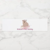 ワイルドワンファーストパーソナライズされた誕生日ガール ペットボトルラベル (シングルラベル)