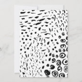 ワイルドワンファースト誕生日アニマルプリント招待状 招待状 (裏面)