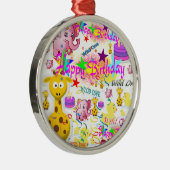 ワイルドワンファースト誕生日オーナメント メタルオーナメント (右)