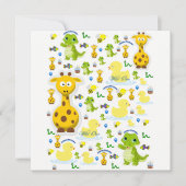 ワイルドワンファースト誕生日カード 招待状 (正面)