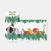 ワイルドワンファースト誕生日ジャングルサファリアニマルズおもしろい フェイバーボックス (折り畳みなし)