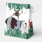 ワイルドワンファースト誕生日ジャングルサファリアニマルズおもしろい フェイバーボックス (裏面サイド)